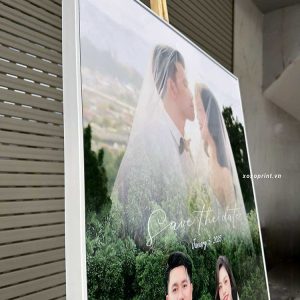 ảnh Cưới 60x120cm Khung Gỗ Nổi