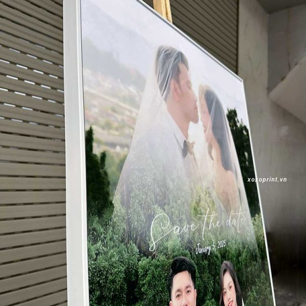 ảnh Cưới 60x120cm Khung Gỗ Nổi