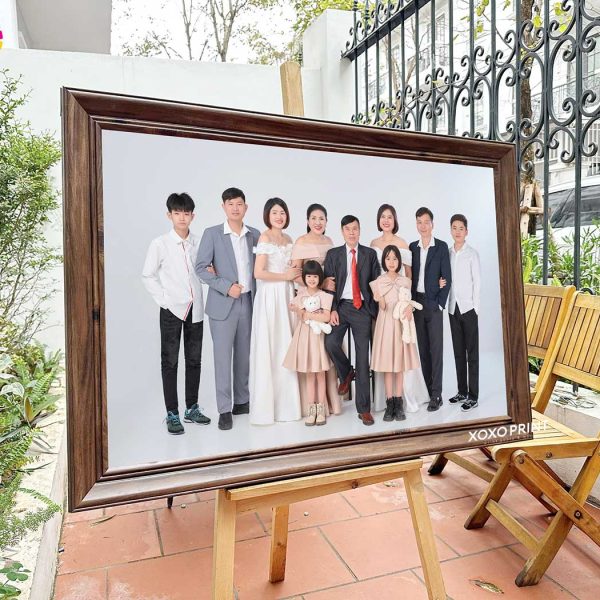 ảnh Gia đình Khung Gỗ 60x90cm