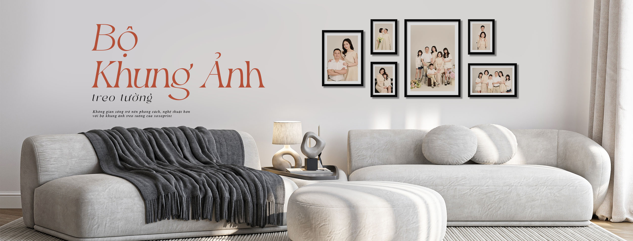 Banner BỘ Khung Ảnh Treo TƯỜng