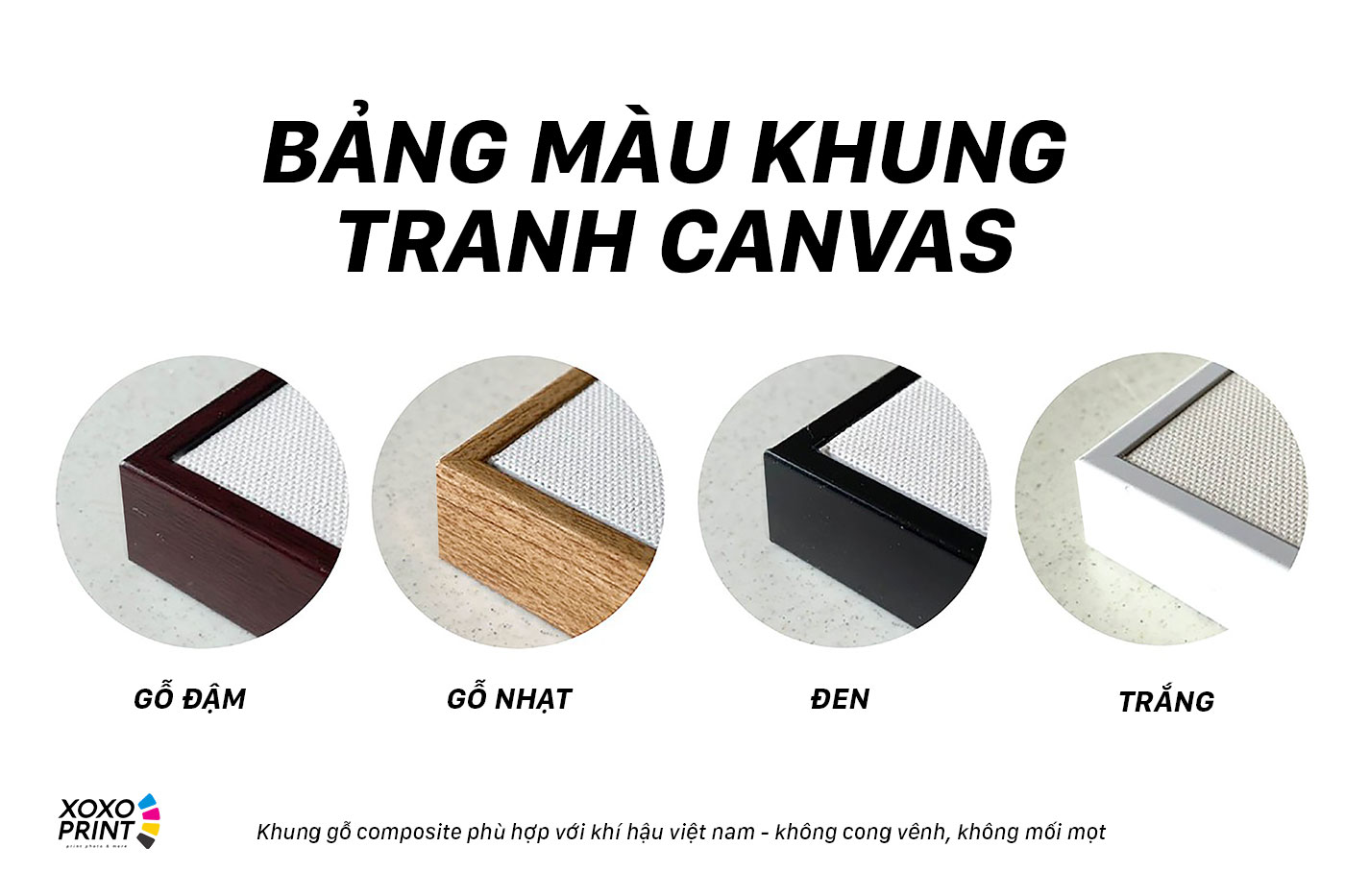 Bảng Màu Khung Tranh Canvas
