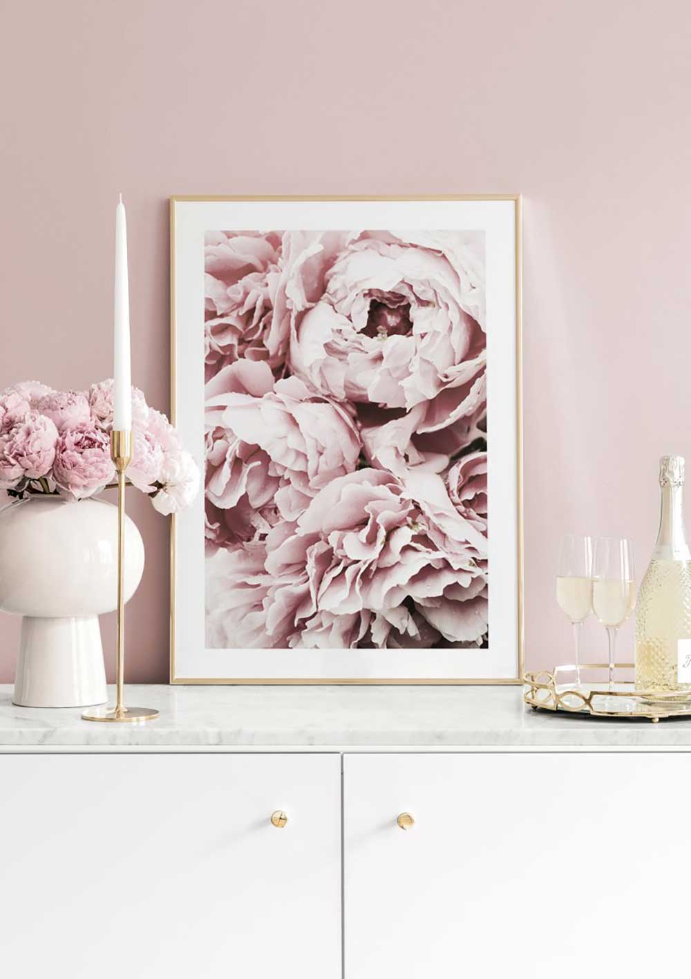 Tranh Pink Peony Dream - xoxo print