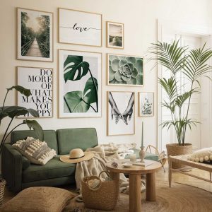 Nature And Tropical Gallery Wall