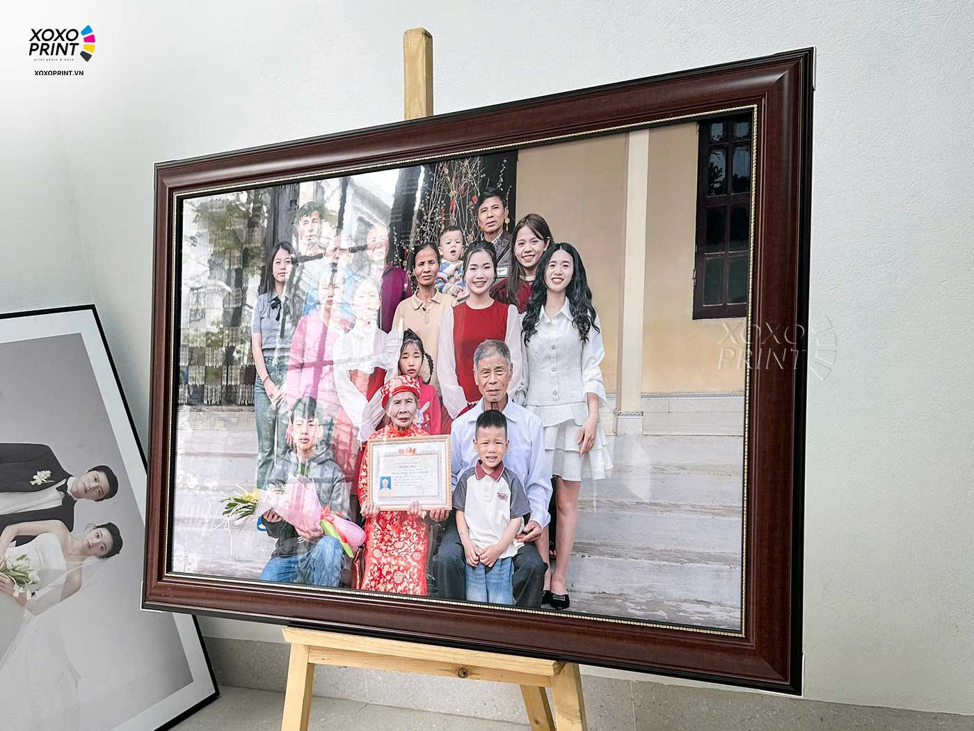 ảnh Gia đình 60x90cm Lắp Khung