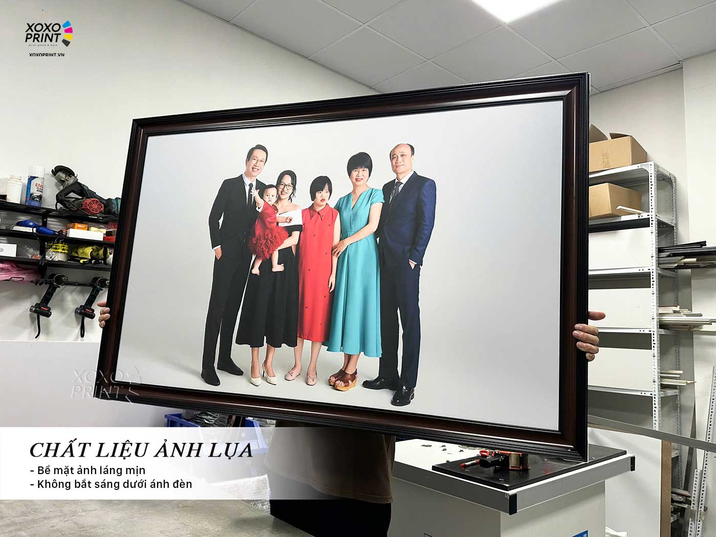 ảnh Gia đình Chất Liệu Lụa