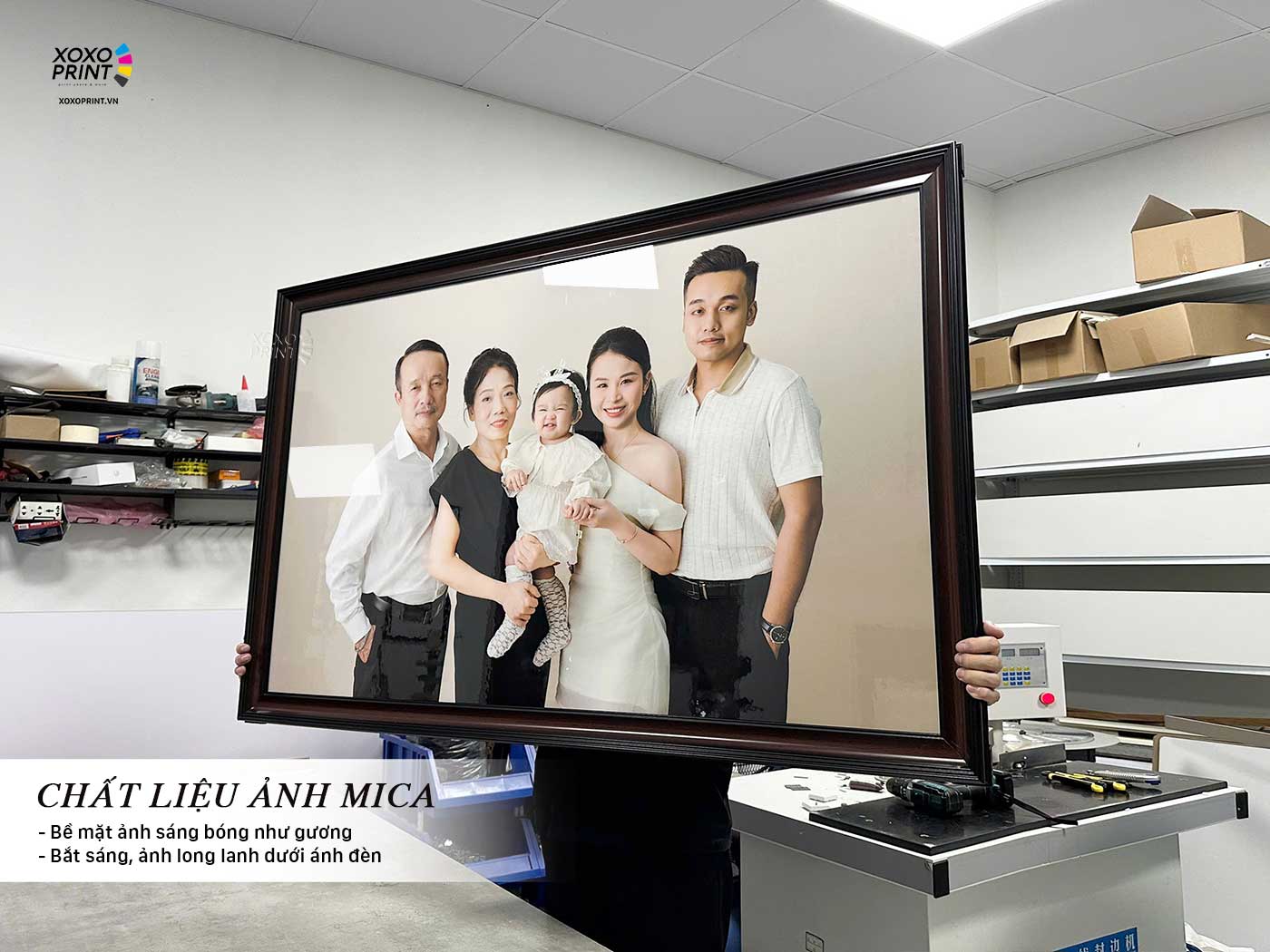 ảnh Gia Dình Chất Liệu Mica4k